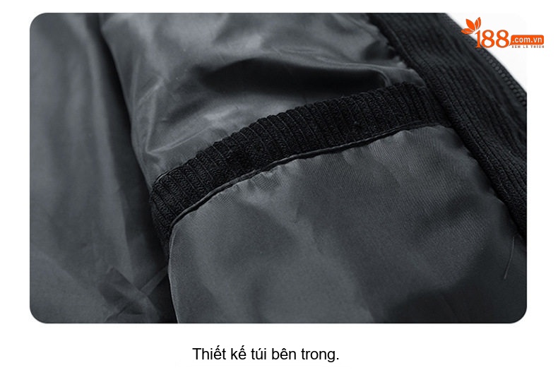 Áo Khoác Bomber Nam Cổ Bẻ Vải Lanh Gân Phong Cách Công Sở Màu Nâu, Đen, Xám, Xanh Lá... chi tiết 19