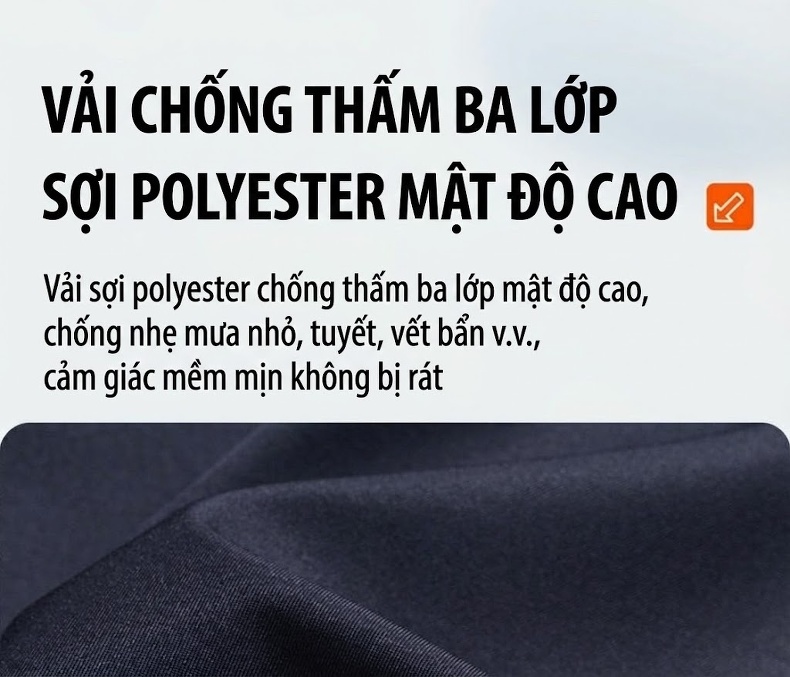 Áo Khoác Gió Nam Dáng Dài Vừa Vải Mềm Mại Chống Nhăn Phong Cách Lịch Lãm Màu Xám, Xanh Navy chi tiết 6
