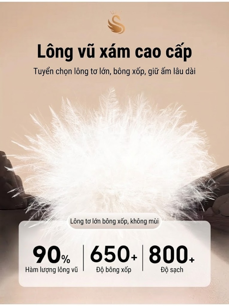 Áo Khoác Nam Dạ Lông Cừu Hai Mặt Dáng Dài Trung Niên Có Lớp Lót Lông Vũ Tháo Rời Màu Đen chi tiết 14