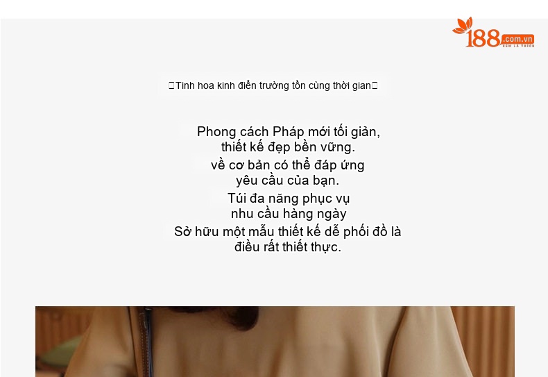 Túi Đeo Chéo Nữ Da Bò Dáng Vuông Nhỏ Màu Be, Xanh, Đen chi tiết 6