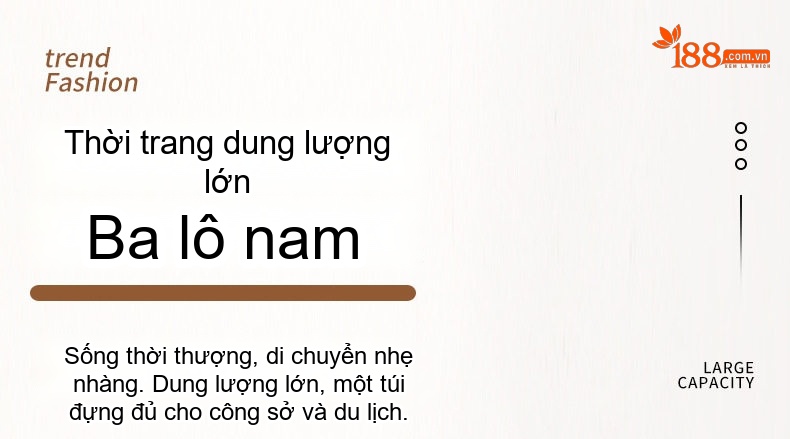 Balo Laptop Nam Da Bò Dung Lượng Lớn Đựng Đồ Du Lịch Ngắn Ngày Màu Đen chi tiết 4