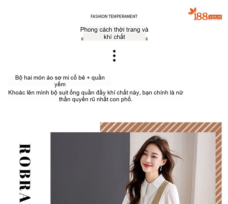 Set Bộ Quần Dài Áo Sơ Mi Tay Lỡ Kèm Áo Gile Nữ Phong Cách Tối Giản Thanh Lịch Màu Be, Đen, Xanh Lá, Tím... chi tiết 5