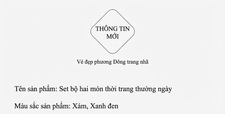Bộ Đồ Thể Thao Nữ Thu Đông Dáng Nhỏ Nhắn Phong Cách Thời Trang Màu Xám, Xanh Navy chi tiết 9