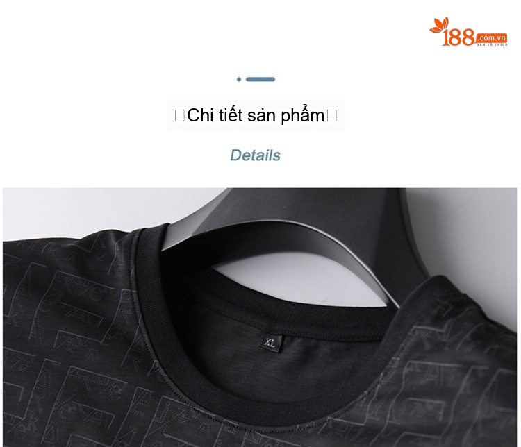 Áo Thun Tay Ngắn Nam Cổ Tròn Không Viền Form Rộng Thoáng Mát Màu Đen, Xám, Hồng, Xanh... chi tiết 20