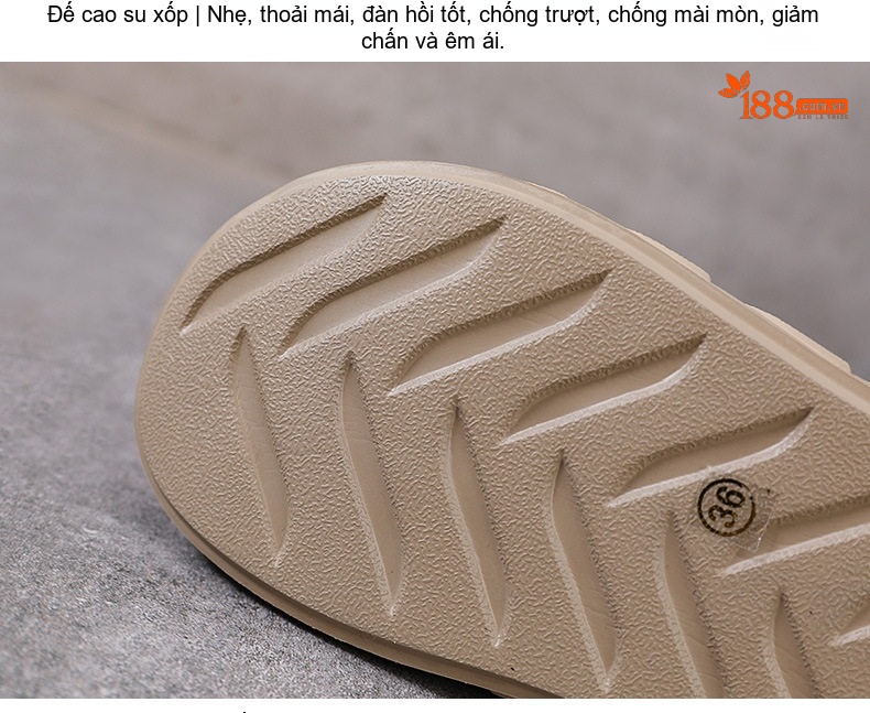 Giày Cao Cổ Nữ Da Bò Buộc Dây Chiều Cao Đế Khoảng 5cm Màu Nâu, Vàng chi tiết 9