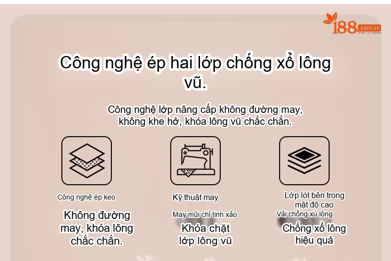 Áo Khoác Phao Nam 3in1 Lót Lông Vũ Trắng Dày Dặn Có Mũ Trùm Đầu Màu Xanh Navy, Đen, Xám chi tiết 10