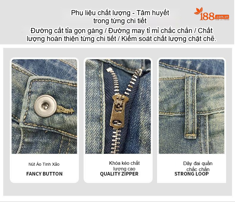 Quần Jean Nam Ống Đứng Dáng Rộng Co Giãn Thoải Mái Phong Cách Trung Niên Màu Xanh Dương, Xám chi tiết 16