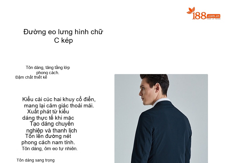Áo Blazer Nam Mỏng Nhẹ Phong Cách Hàn Quốc Màu Xám, Xanh Navy chi tiết 5