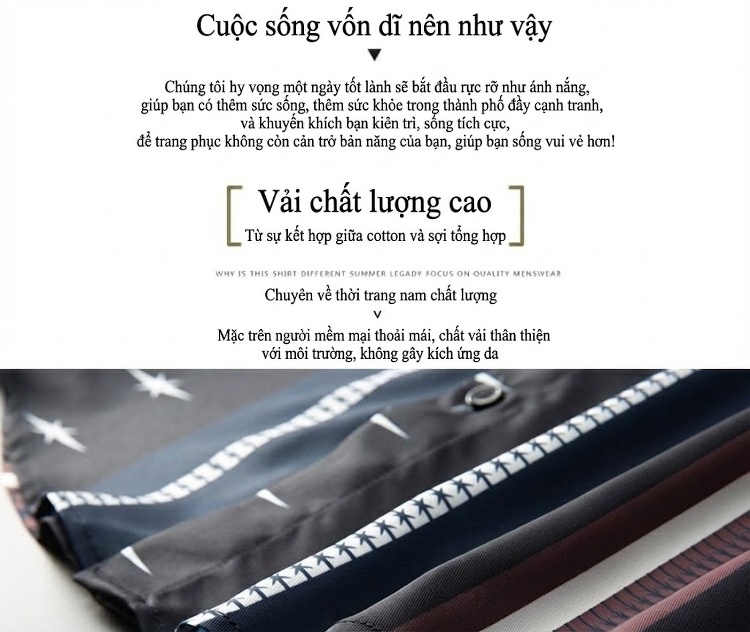 Áo Sơ Mi Nam Tay Dài Họa Tiết Sọc Dọc In Hình Không Gian Màu Đen, Xanh Navy, Nâu chi tiết 4