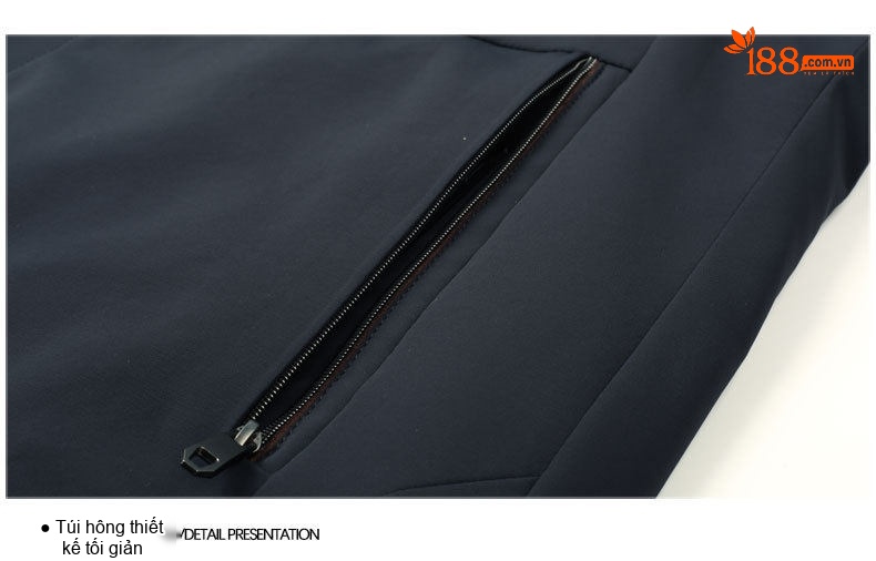 Áo Khoác Phao Nam Milk Silk 90% Lông Ngỗng Xám Mỏng Nhẹ Có Mũ Màu Xanh Navy chi tiết 28
