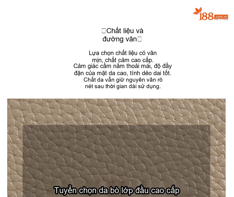 Túi Xách Tay Nữ Da Bò Thiết Kế Độc Đáo Dung Tích Lớn Màu Nâu, Xám chi tiết 9