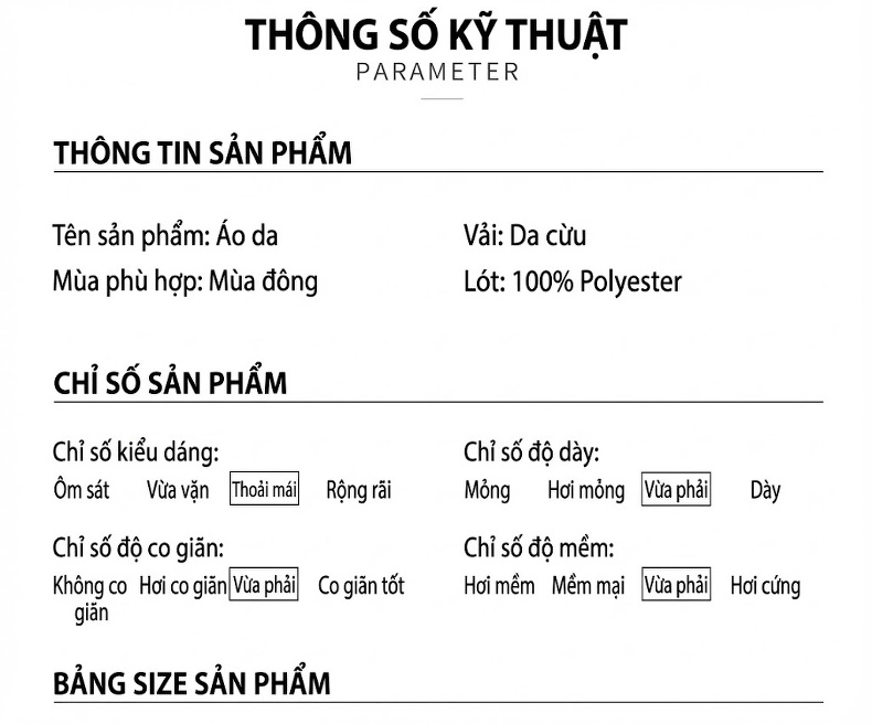 Áo Khoác Da Cừu Nam Cổ Bẻ Lật Khóa Kéo Màu Nâu, Đen chi tiết 5