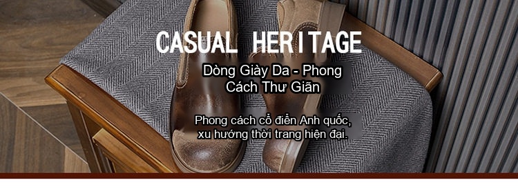 Giày Lười Nam Da Thật Mũi Tròn Chiều Cao Đế Khoảng 3cm Màu Nâu chi tiết 1