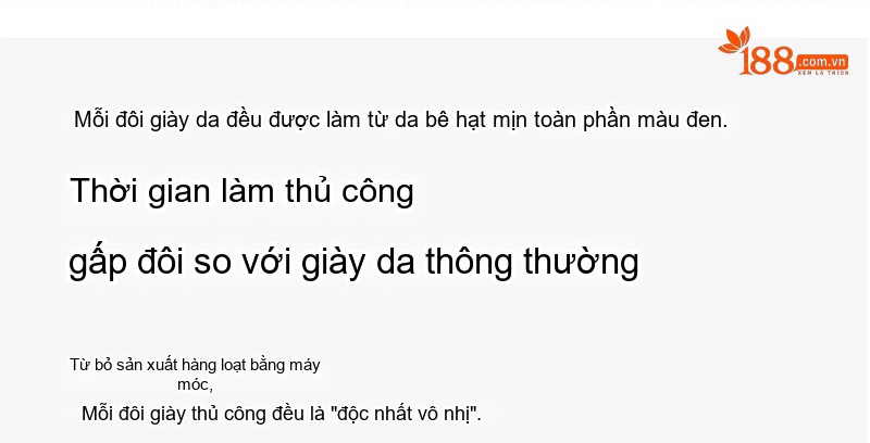 Giày Lười Nam Da Bò Công Sở Chiều Cao Đế Khoảng 2cm Màu Nâu chi tiết 18