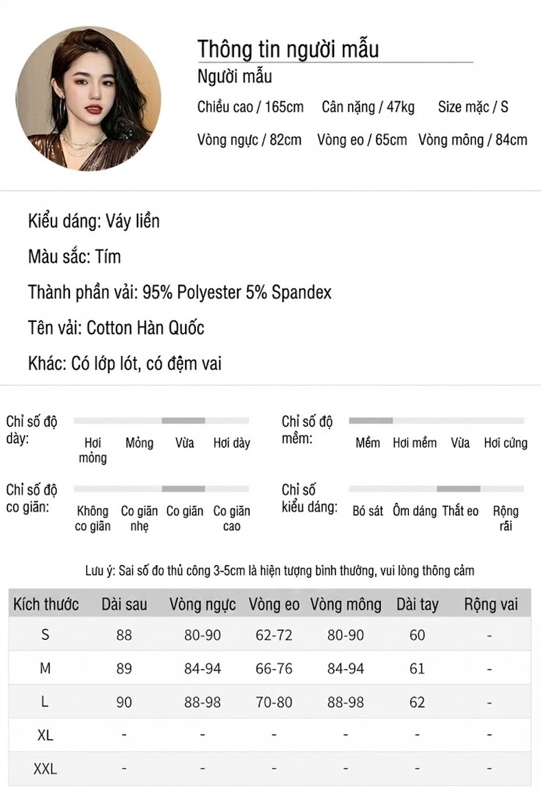 Đầm Ôm Body Nữ Tay Dài Cổ Chữ V Thiết Kế Nhún Bèo Phong Cách Gợi Cảm Màu Nâu Đồng chi tiết 2
