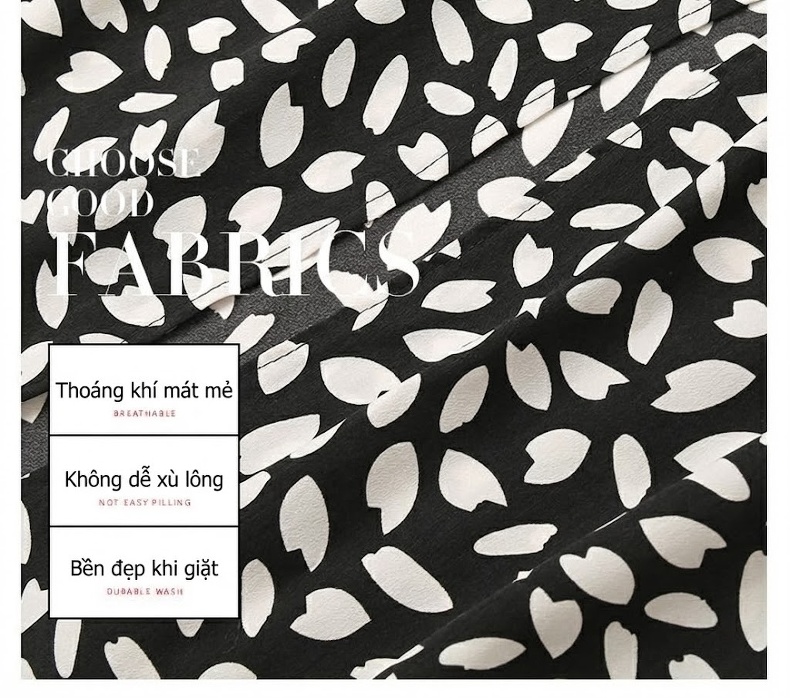 Set Áo Ren Tay Ngắn và Váy Yếm Dài Họa Tiết chi tiết 8