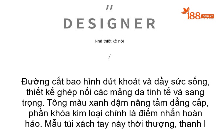 Túi Xách Tay Nữ Da Thật Phong Cách Sang Trọng Cho Mẹ Bỉm Sữa Màu Xanh Navy chi tiết 3