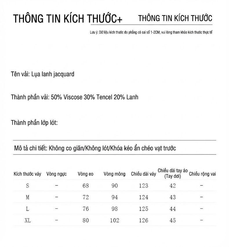 Váy Dáng Dài Nữ Lụa Gấm Thượng Hải Cách Tân Tay Lỡ Chiết Eo Màu Xanh Lá Cây Nhạt, Xanh Dương, Trắng Ngà chi tiết 8