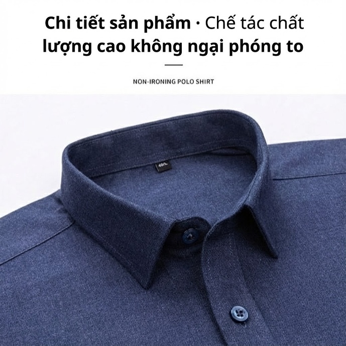 Áo Sơ Mi Nam Tay Dài Cotton Mài Lông Màu Xám, Đỏ, Xanh Dương, Xanh Lá...