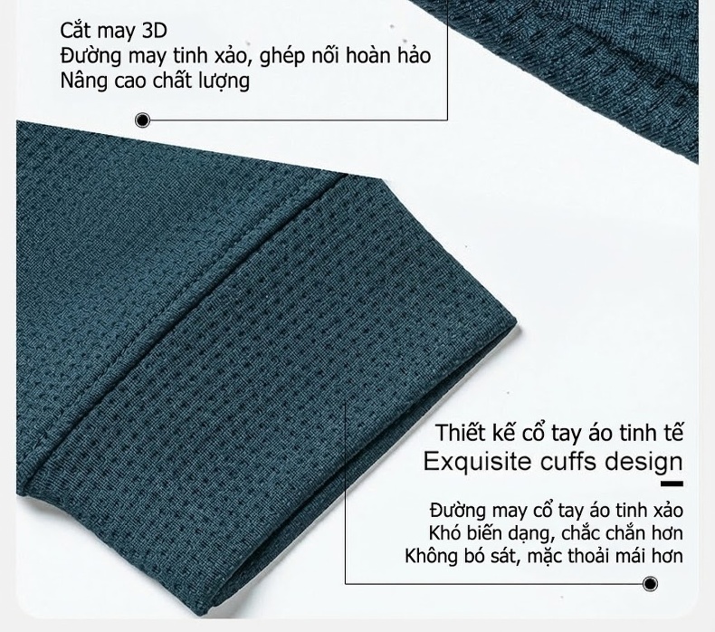 Áo Thun Tay Dài Nam Cổ Tròn Phong Cách Doanh Nhân chi tiết 13