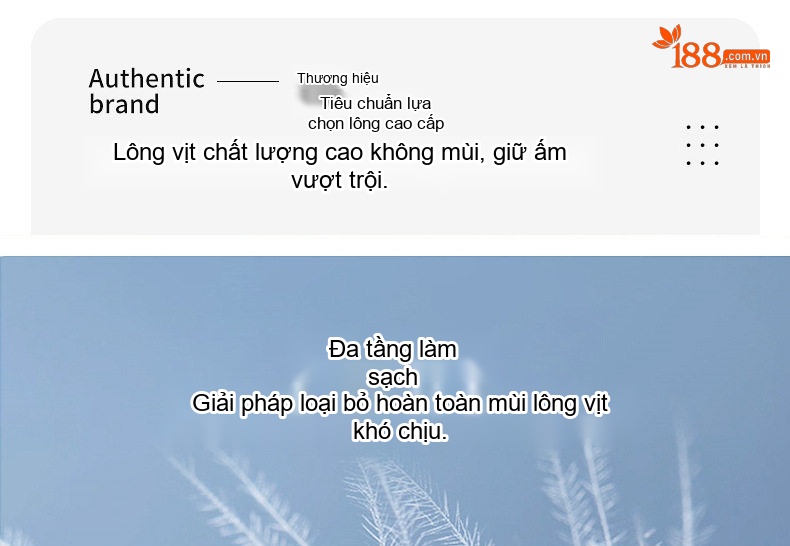 Áo Khoác Phao Nam Lông Vũ Trắng Dáng Ngắn Giữ Ấm Mùa Đông Màu Đen, Xám, Xanh Navy chi tiết 6