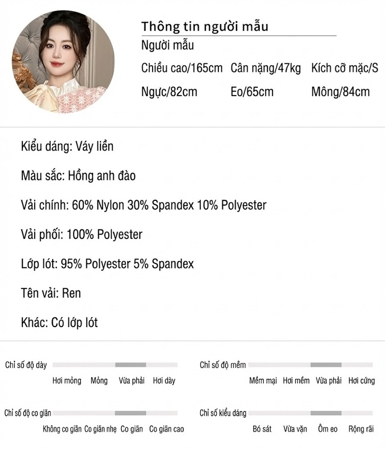 Váy Đầm Dài Tay Nữ Dáng Ôm Eo Thiết Kế Nơ Bướm Phong Cách Ngọt Ngào Màu Hồng chi tiết 2