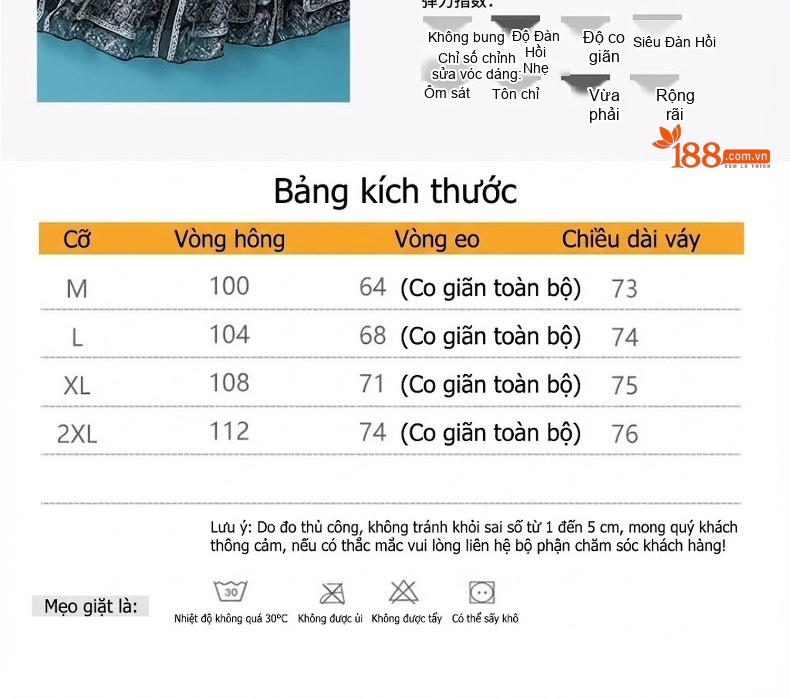 Chân Váy Dài Nữ Lụa Họa Tiết Hoa Eo Chun dáng chữ A Màu Đen, Trắng chi tiết 6
