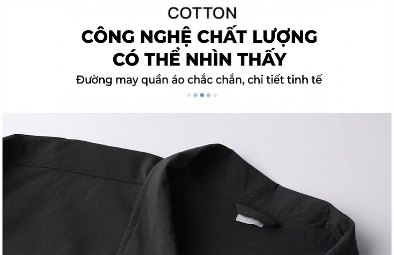 Áo Khoác Nam Mỏng Nhẹ Cổ Bẻ Tay Dài Chống Nắng Màu Đen, Trắng, Nâu, Be... chi tiết 5