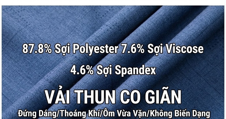 Áo Vest Nam Mỏng Nhẹ Dáng Ôm Vừa Vặn Màu Xanh Lam chi tiết 6