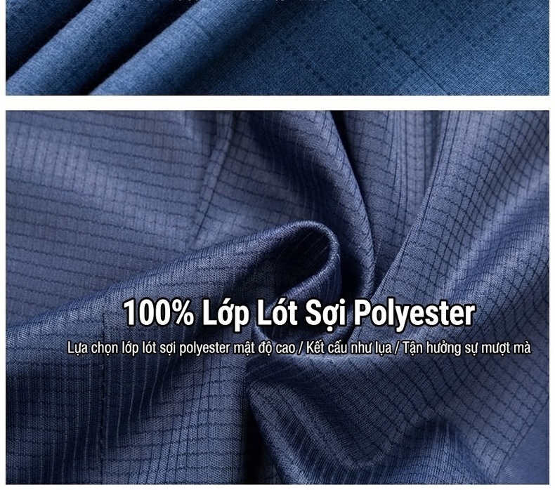 Áo Vest Nam Mỏng Nhẹ Dáng Ôm Vừa Vặn Màu Xanh Lam chi tiết 7