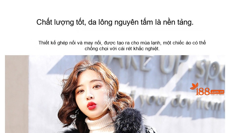 Áo Khoác Da PU Nữ Ngắn Tay Dáng Motor Biker Lót Lông Dày Ấm Màu Đen, Nâu chi tiết 9