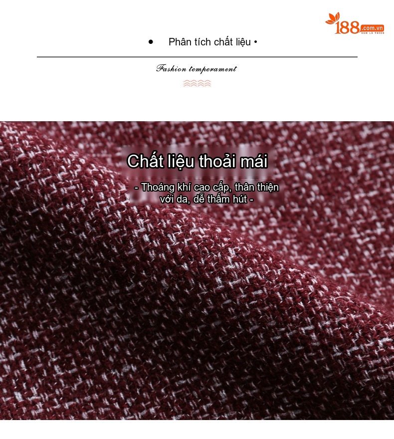 Set Áo Khoác và Chân Váy Tiểu Thư Phong Cách Pháp Thanh Lịch Màu Đỏ chi tiết 7