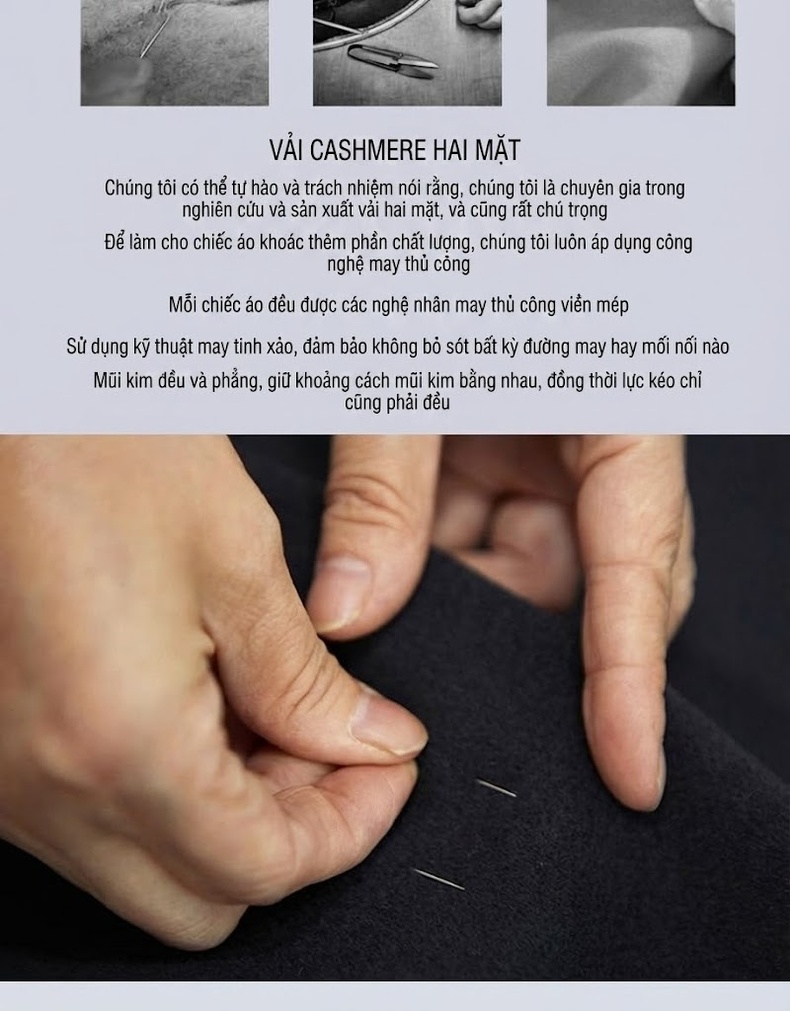Áo Khoác Nam Trung Niên Cổ Bẻ Lông Vũ Lót Trong Tháo Rời Được Chất Liệu Lông Cừu Màu Xám, Xanh Navy chi tiết 11