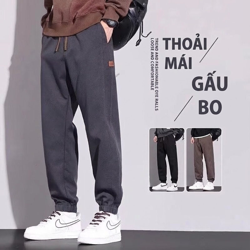 Quần Dài Nam Cotton Ống Đứng Co Giãn Thoải Mái Phong Cách Công Sở Màu Đen, Xám, Nâu chi tiết 12