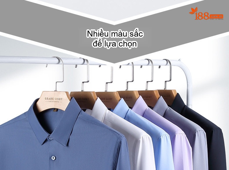 Áo Sơ Mi Nam Dài Tay Chống Thấm Nước Chống Dầu Chống Bám Bẩn Không Cần Ủi Màu Trắng chi tiết 3