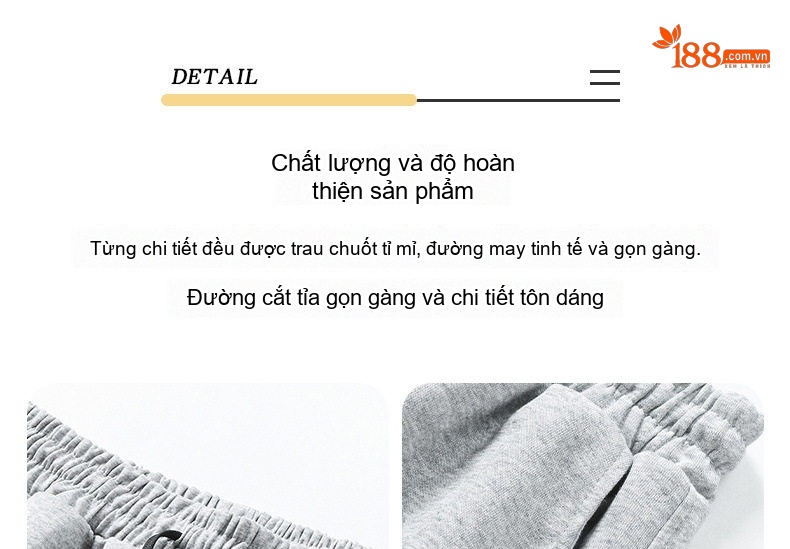 Quần Jogger Nam Ống Bo Chun Thu Đông Dáng Rộng Phong Cách Hàn Quốc Màu Đen, Xám, Xanh Navy chi tiết 8