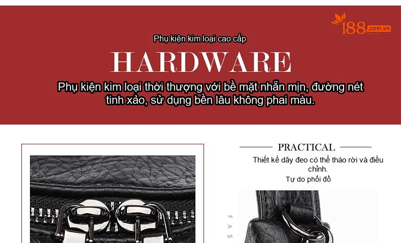 Túi Tote Da Mờ Đeo Vai Đựng Vừa A4 Phong Cách Casual Màu Đen, Nâu chi tiết 9