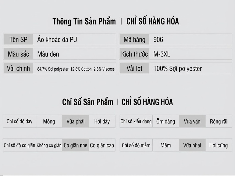 Áo Khoác Da Nam Có Mũ Trùm Đầu Phong Cách Hàn Quốc Da Bóng Màu Đen chi tiết 3