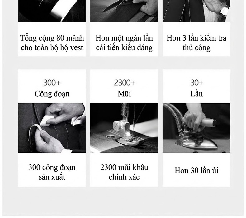 Áo Vest Nam Kẻ Sọc Xanh Xám Kiểu Hàn Quốc chi tiết 5