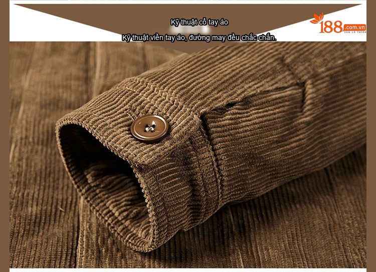 Áo Khoác Nam Cotton Lót Lông Cổ Bẻ Dáng Rộng Giữ Ấm Màu Xám, Nâu, Đen chi tiết 27