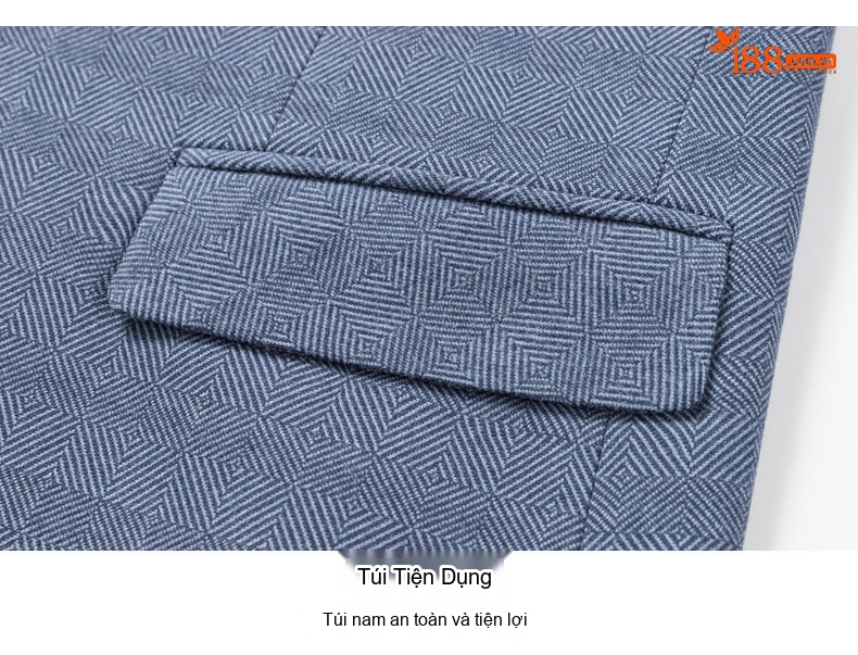 Áo Vest Nam Mùa Thu Đông Vải Nỉ Kiểu Hàn Quốc Dáng Ôm Màu Xanh, Xám, Nâu chi tiết 17