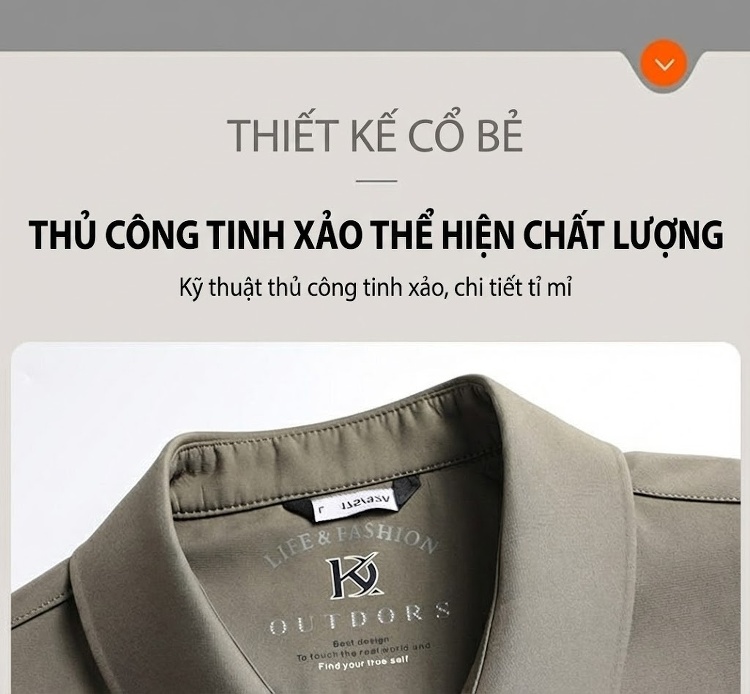 Áo Khoác Bomber Nam Cổ Bẻ Mỏng Phong Cách Công Sở Màu Xanh Navy, Xám, Đỏ chi tiết 9