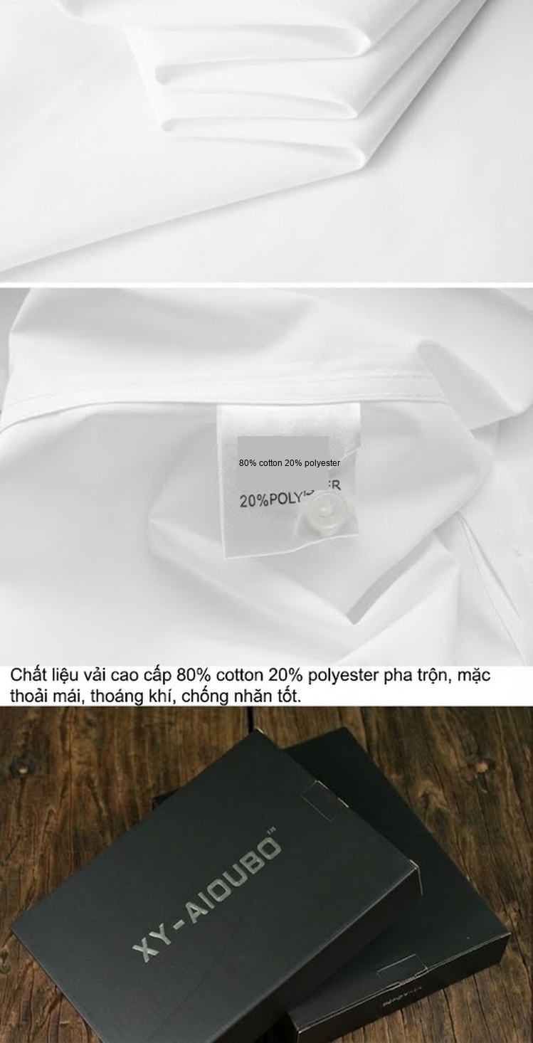 Áo Sơ Mi Nam Tay Dài In Họa Tiết Hoa Văn Cổ Điển Cotton Form Slimfit Thời Trang Màu Trắng, Đen chi tiết 10