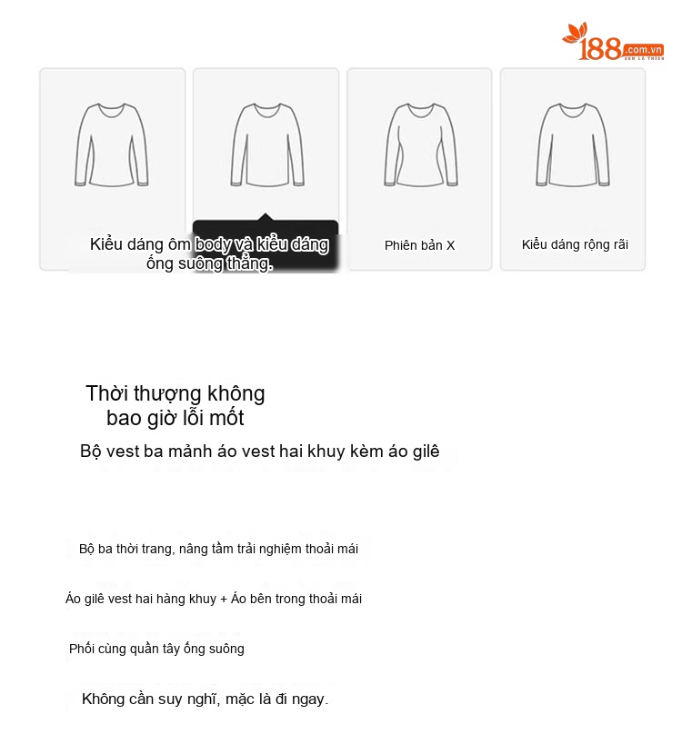 Bộ Vest Nữ Công Sở Áo Gile Quần Ống Rộng Thời Trang Màu Đen, Nâu chi tiết 2