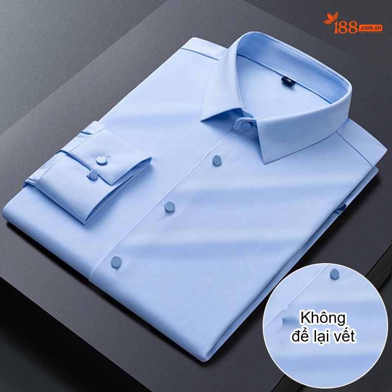 Áo Sơ Mi Nam Dài Tay Co Giãn Cao Cấp Phong Cách Lịch Lãm Màu Đen, Xanh, Xám, Xanh Dương...