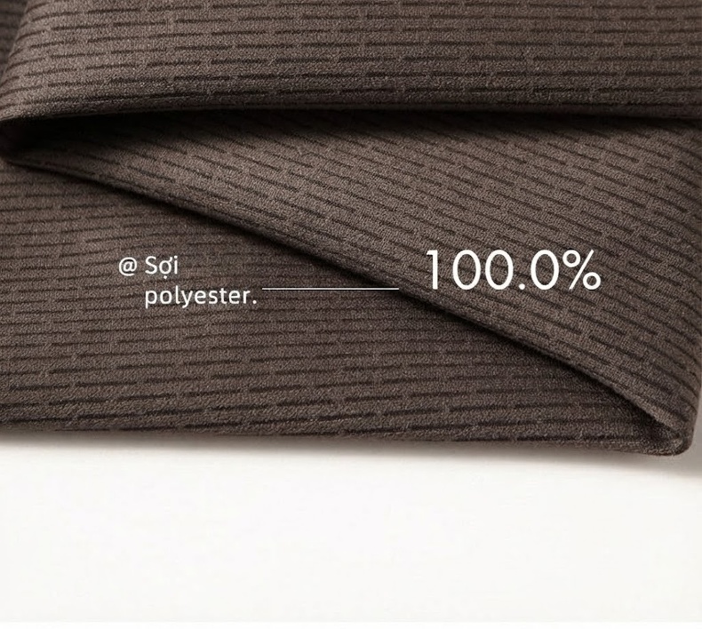 Áo Vest Blazer Nam Vải Dệt Công Sở Chống Nhăn Màu Nâu chi tiết 3