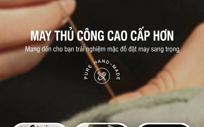 Áo Khoác Dạ Nam Lông Cừu Mỏng Cổ chữ Vest Lót Lông Vũ Tháo Rời Màu Đen, Xám, Nâu chi tiết 8