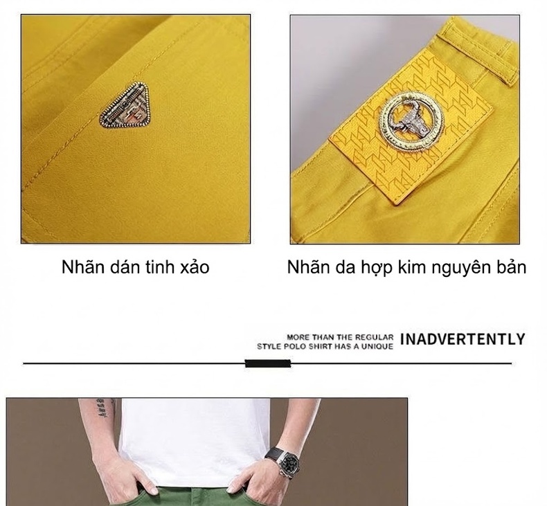 Quần Dài Nam Cotton Co Giãn 7 Màu Ống Đứng Thoải Mái chi tiết 13