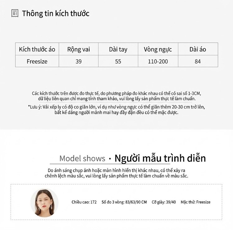 Áo Khoác Cardigan Nữ Dáng Dài Tay Dài Phong Cách Hàn Quốc Thoải Mái Màu Xanh, Vàng, Xám, Đen... chi tiết 9