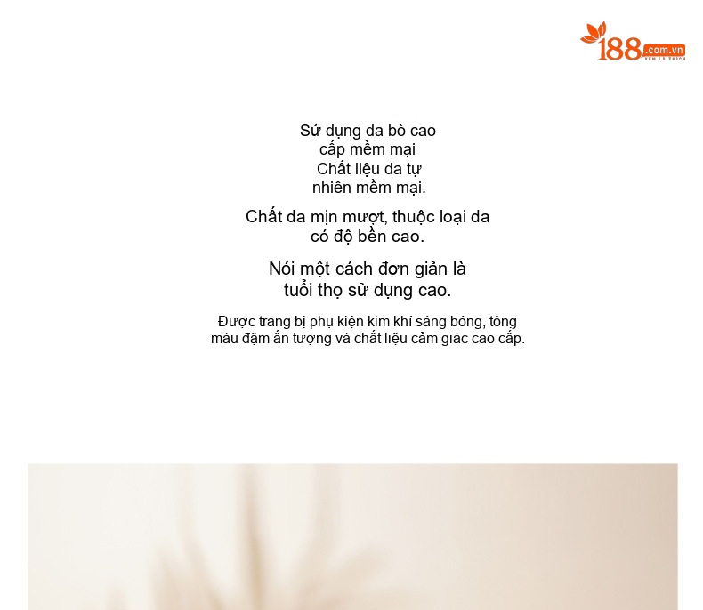 Túi Xách Tay Da Bò Thiết Kế Tối Giản Đeo Vai, Đeo Chéo Màu Nâu chi tiết 3